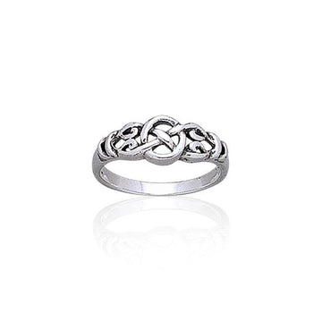 Celtic Knotwork Sterling Silver Ring TR1768 - Jewelry